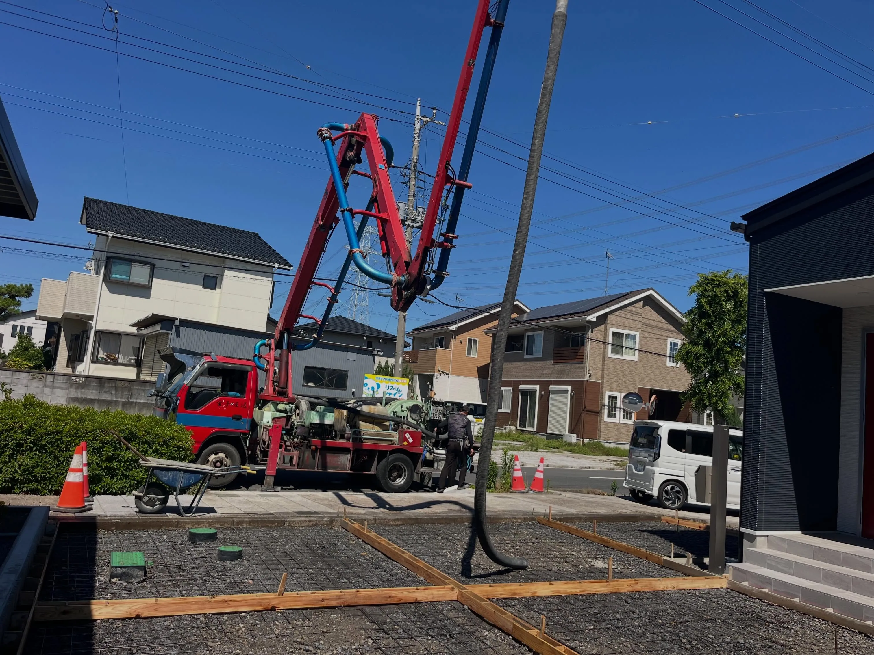 作業現場の一日